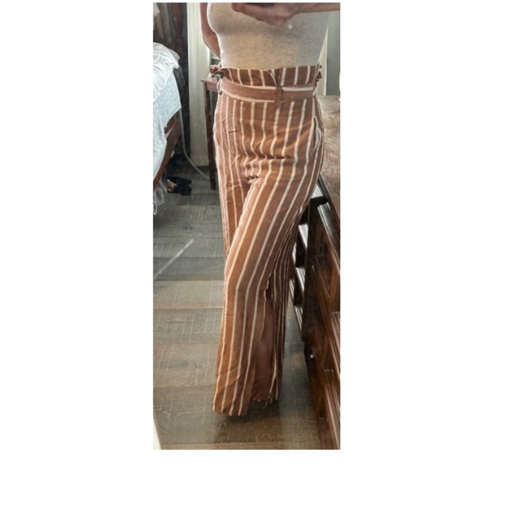 Wide leg pants with side slit Sz M